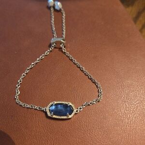 Sapphire Blue Gemstone Gold Bracelet